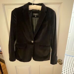 Talbots Elegant Black Velvet Blazer